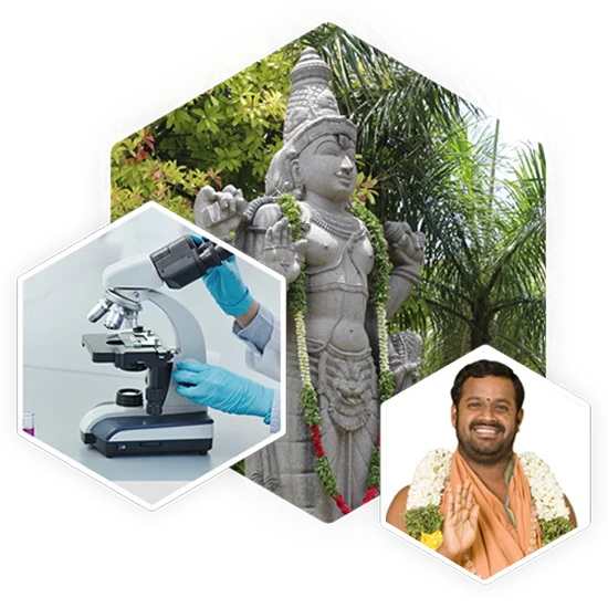 Image of Sri Sakthi Narayani Amma and the divine god